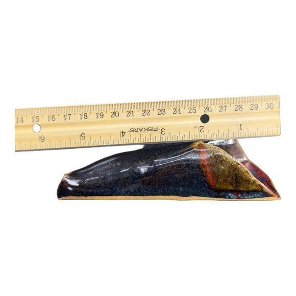 Vintage B Creek Hand Made Pottery Wall Pocked Vase Signed Ceramic Vase Wall Dec - Picture 5 of 10